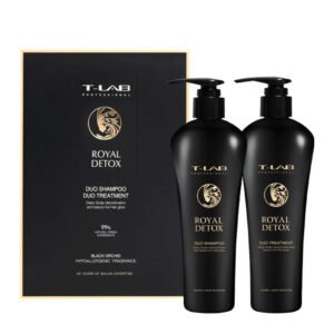 T-LAB Professional Royal Detox Set | Detoksikuojantis Plaukų Priežiūros Rinkinys, 2 vnt.